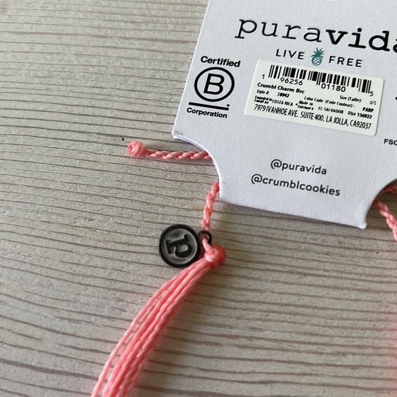 NWT CRUMBL X PURA VIDA BRACELET 🍪 rare collectors bracelet🎀 limited edition - Picture 4 of 7